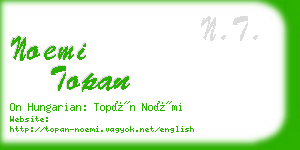 noemi topan business card